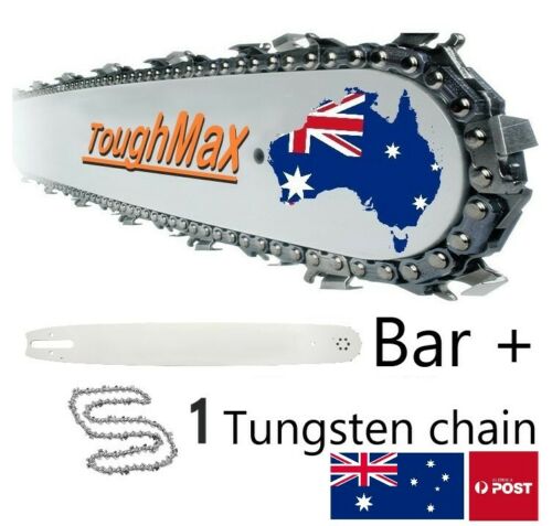 Husqvarna 20 inch 1x Chainsaw Bar + 1x Tungsten Carbide Chain 3/8 .058 72DL for most Husqvarna models with 20 inch bar ToughMax!